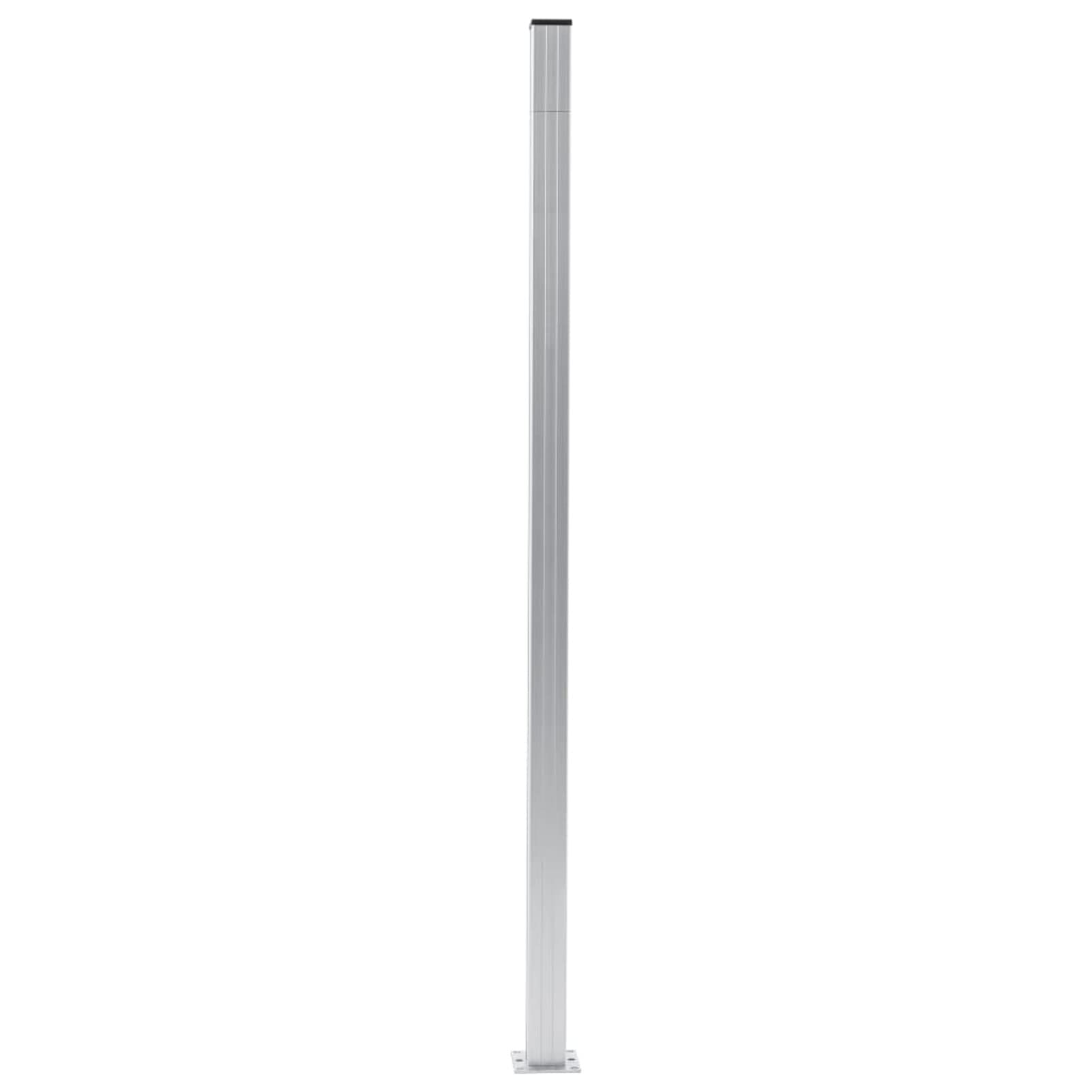 Poteaux de clôture 3 pcs Aluminium 185 cm,Barriere Jardin Exterieur,Barriere Jardin,Portillon Grillage