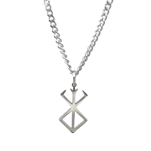OfficialOtaku Berserk Norse Rune Symbol Emblem Pendant Jewelry Accessories (Necklace)