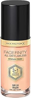 Max Factor Facefinity All Day Flawless Make-up 3w1 baza, korektor, podkład z filtrem SPF 20, nr N42 Ivory, 30 ml