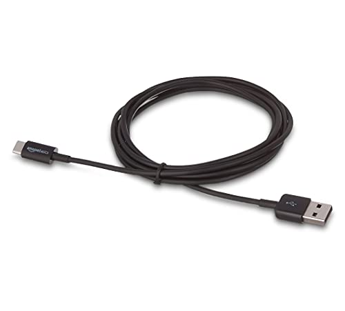 Image of Amazon Basics 5-Pack USB-C to USB-A 2.0 Fast Charging Cable, 480Mbps Speed, USB-IF Certified, for Apple iPhone 16 /15, iPad, Samsung Galaxy, Laptops, 6 Foot, Black