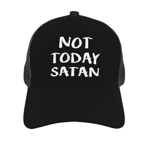 Not Today Satan Unisex Mesh Baseball Caps - Classic Adjustable Hat3