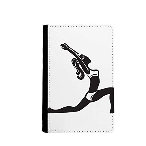 Étui passeport et cartes de yoga en similicuir pour voyage zen