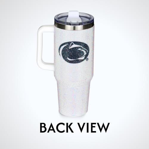 Image of The Memory Company Officially Licensed 40oz White Bling Game Day Tumbler, Penn State University