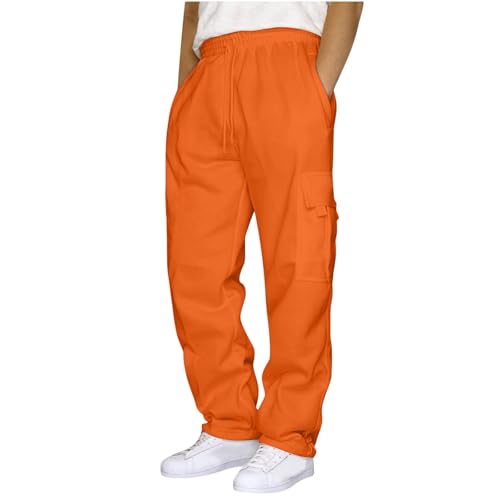 Cargo Sweatpants for Men Big and Tall Loose Fit Casual Workout Running Pants Drawstring Joggers Wide Leg Cargos2