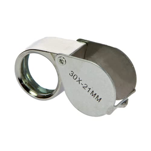 Loupe pliante en métal SAFE 4638 triplet grossissement 30x pour philatélie et numismatique