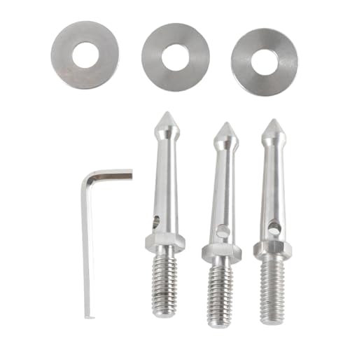 Professionale Treppiede Metallo Spikes Connessione 80mm 3pcs Chiodi di Terra Per Fotografia Esterna Piede lungo