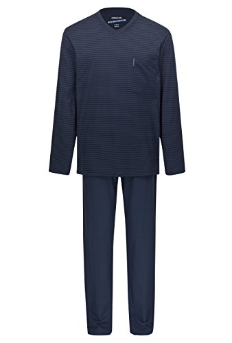 Preisvergleich Produktbild Herren Schlafanzug Extra Light Cotton Dunkelblau 54