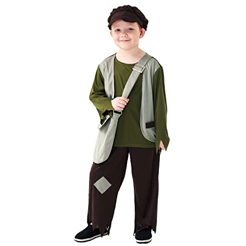 Disfraz Infantil Victoriano Verde Talla Small