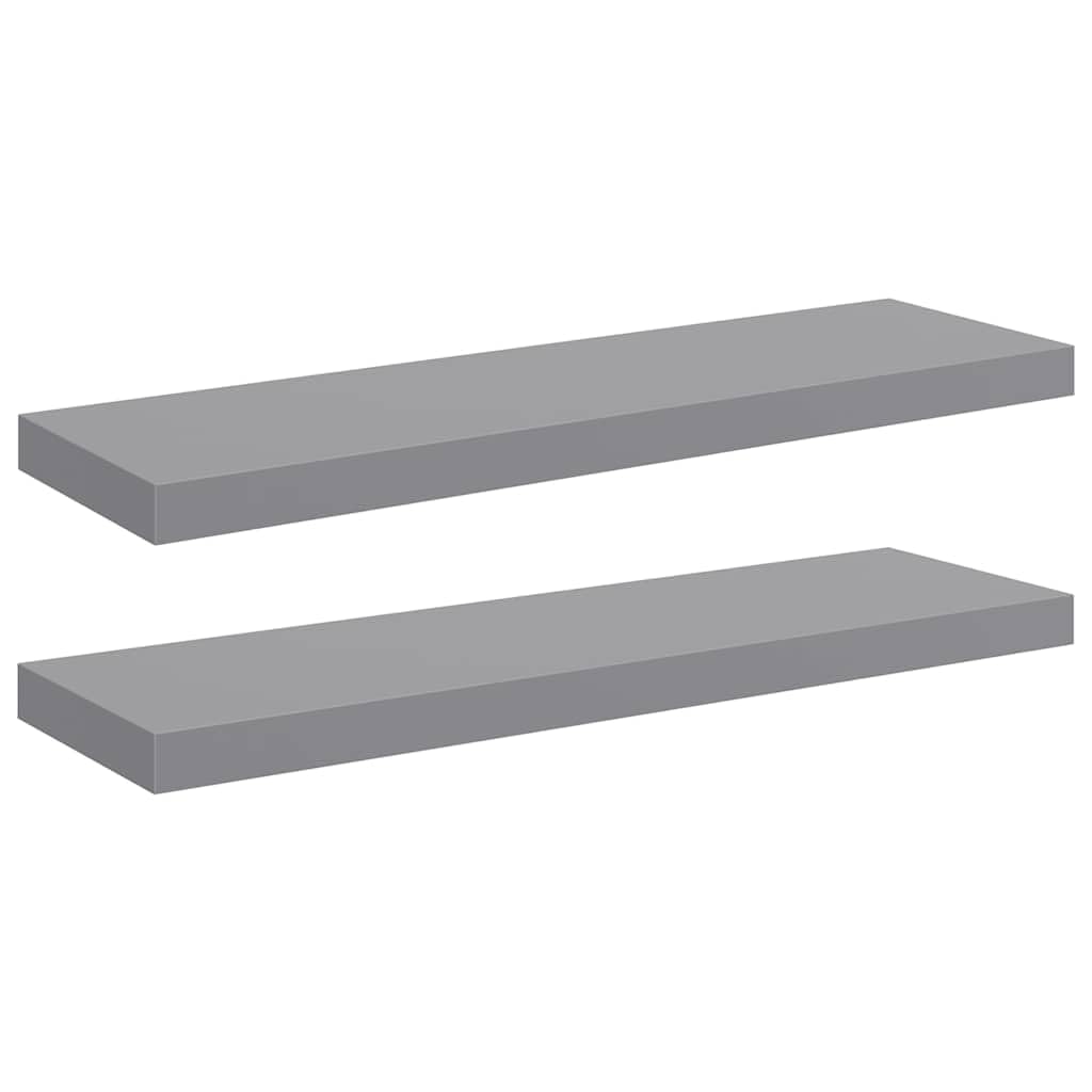 Étagère murale en MDF gris et métal pour sublimer la décoration de votre salon ou bureau