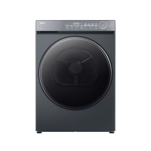 Haier X Series 7 Tumble Dryer, Heat Pump, 10kg, 1400 rpm, A plus plus plus Energy Rating, Removes Odours and Bacteria,Twin Turbo, 14 Programmes, Graphite, 61x60x85 cm - HD100-C367GU1-UK