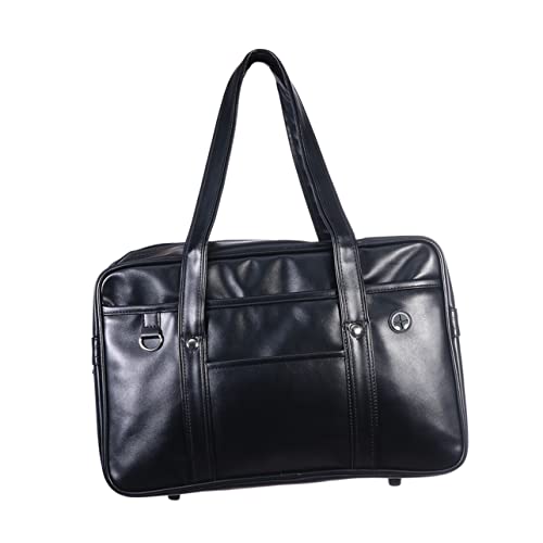 Shoulder Pu Commuter Bag Single-shoulder Briefcase Capacity Laptop Carrier for Men and Women Fashionable and Clean Design Earphone Jack