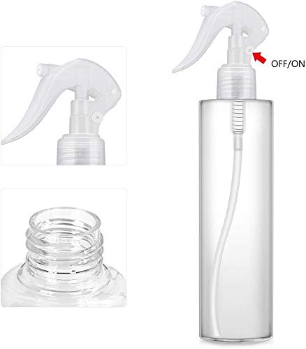 Flacon Vaporisateur Vide Plastique, Flacon Vaporisateur Transparent, Vaporisateur Fine Brume, Flacon Spray Vide, Pulverisateur Voyage, Atomiseur Parfum/Eau De Désinfection(2 x 50ML + 2 x 300ML) - Image 5