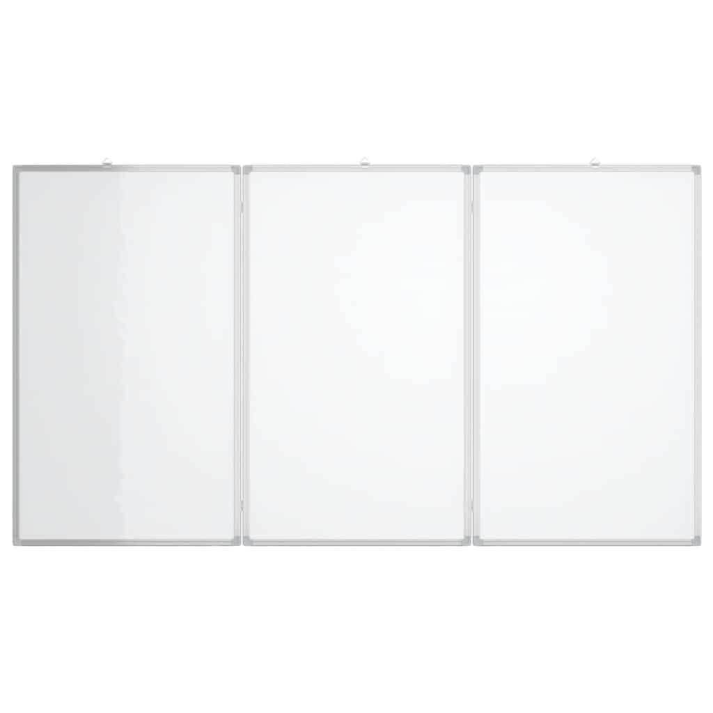 vidaXL Tablica magnetyczna, składana, 120x100x1,7 cm, aluminiowa