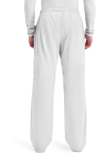 Image of Cherokee WW Professionals Scrubs for Men Tapered Leg Mens Cargo Scrub Pants | Comfortable Poplin Fabric, 2-Way Stretch, Zip Fly, Drawstring, Easy Care, For Active Shifts, Made for Nursing Professionals