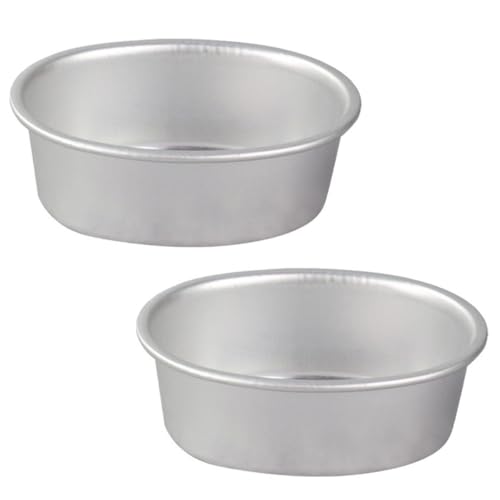 Milisten Moules à Cheesecake Ovales pour Four, 2 Pièces Moules Œuf Gelée Aspic, Pâtisserie en Alliage d'Aluminium pour Desserts Maison