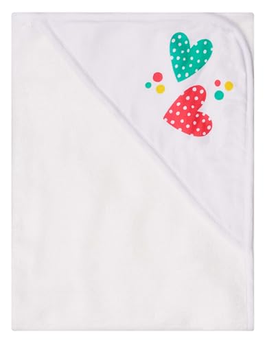 Image of Hooded Baby Towels 3-Pack - Soft Baby Bath Towels with Hood for Newborns & Toddlers, Baby Hooded Towel Set, 30 inch x 26 inch (Candy Hearts)