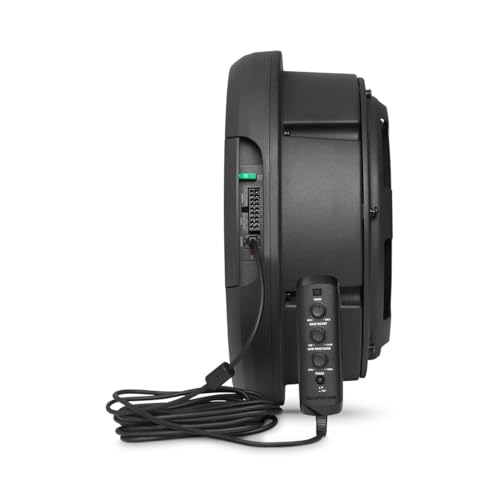 Image of JBL BassPro Hub 11 inch(27.9cm)200W RMS ACTIVE SpareTire Subwoofer with Remote Control Fiberglass Woofer Cone with Rubber Surround Line Level & Speaker Level Inputs Over Temperature and Current Protection