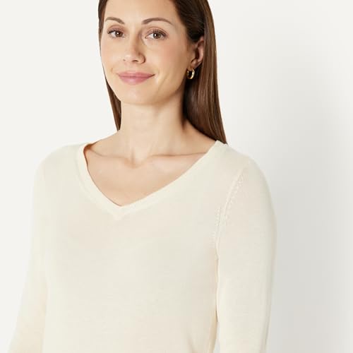 Image of Amazon Essentials Women's Lightweight Long-Sleeve V-Neck Sweater