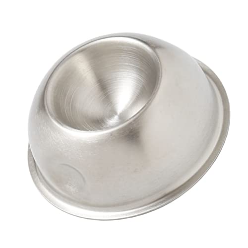 Unomor Egg Tray Round Condiments Ramekins Egg Stand for Display Egg Topper Dispenser Container Egg Holder Cups Condiment Container Soft Boiled Egg Cups Mini Eggs Silver Stainless Steel