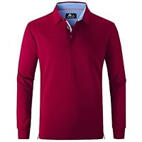 SwissWell Polo à Manches Longues pour Hommes, Séchage Rapide, Fonctionnel, Respirant, Décontracté, Polo de Golf