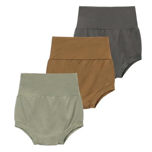 Kids Tales 3 Pack Baby Bamboo Viscose Bloomers Toddler Solid Color Shorts Infant High Waist Short Pants