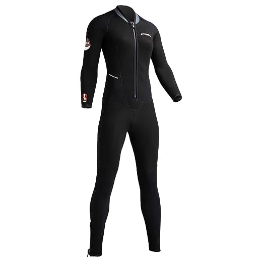 Cressi Endurance Lady Monopiece Wetsuit 5mm - Damen All-In-One Overall Tauchanzug Aus 5mm Neopren Für Taucher Und Schnorchler, Schwarz, M/3