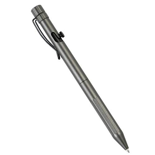 Rite in the Rain Weatherproof Gunmetal Bolt-Action Metal Pen, Black Ink, (No. G16)