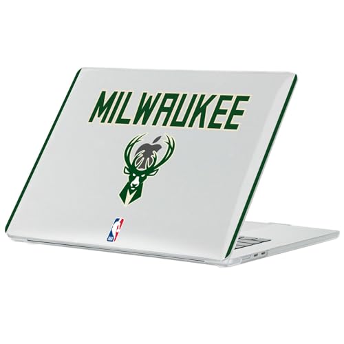 Coque MacBook Air 13.6 Milwaukee Bucks rigide transparente et armure antichoc ordinateur portable