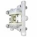 Air-Operated Double Diaphragm Pump 1'' Inlet/Outlet Maximum Flow 0-1m³/0-35.31ft³/h Polypropylene 85.34PSI for Chemical and Industrial Use, 8.56 * 7.32 * 12.52in QBY4-1599