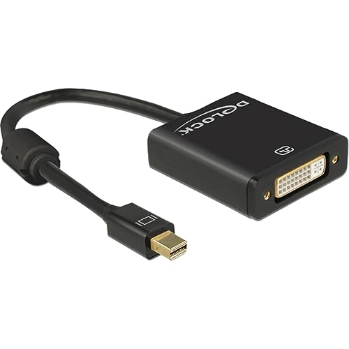 Delock Adapter mini Displayport 1.2 Stecker > DVI Buchse 4K Aktiv schwarz