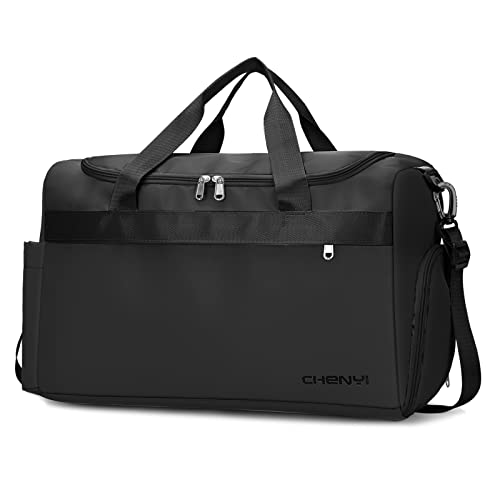 Sac de Voyage, CestMall 35L Grande Capacité Sac Fourre-Tout de Gym pour Femme, Sac de Voyage Imperméable Sac de Week-End Séparé Sec et Humide pour Shopping, Sports, Gym, Voyage, Affaires, Camping Cover