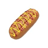 LIUYUMAOXI Artificial Hot Dog Bread Fake Realistic Food Bread Model for Display Faux Dessert Party...