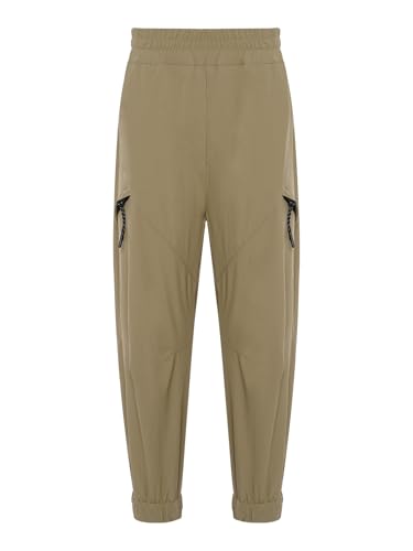 TiaoBug Kids Boys Cargo Joggers Pants Elastic Waist Quick Dry Hip Hop Jazz Dance Sweatpants School Casual Trousers3