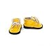 Aeromdale Puppenschuhe PU-Schuhe mit Schnürsenkeln für 35,6 cm große Puppen 35 cm Puppenzubehör Spielzeug – Gelb – 1 Paar