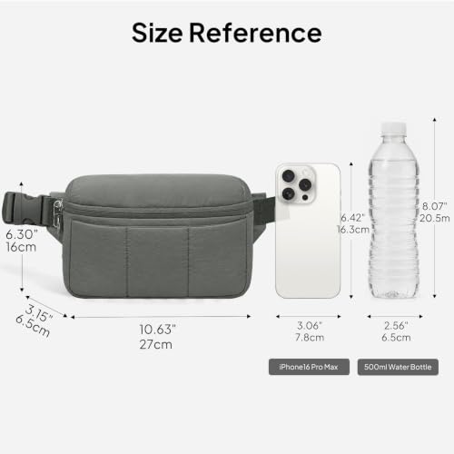 Image of TOPEAST Waist Pack 3.5L Fanny Packs with Water Bottle Holder