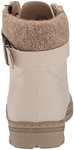 CLIFFS BY WHITE MOUNTAIN Shoes Kelsie Women's Lace-up Hiker Style Bootie, Winter White/Burnished/Fab, 9 M | Image 2