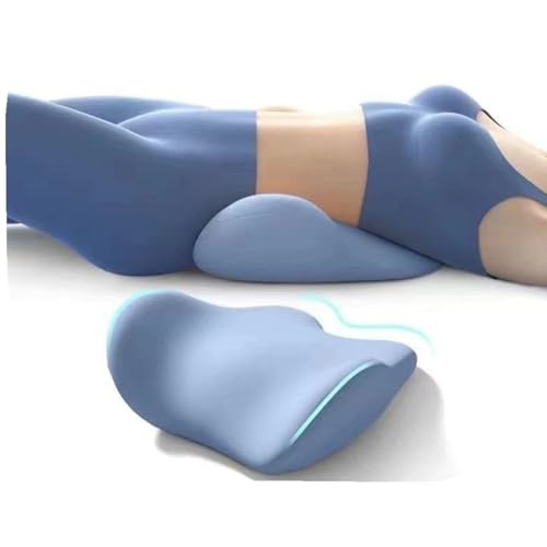 Almohada de apoyo lumbar para aliviar el dolor de espalda, almohada ergonómica de espalda baja para dormir, almohada de reposo en cama, almohada de cintura de espuma viscoelástica, almohada de cuña