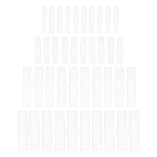 Conector de Púas de Plástico, 10 Piezas de Conector de Púas de Manguera de Plástico Recto Igual Empalmador de Púas Adaptador de Unión de Unión de Tubería para Accesorios de(14-14mm through) Cover