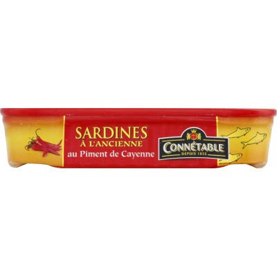 Connétable Sardines à l'ancienne à l'huile d'olive vierge extar au piment decayenne - La boîte de 115g Cover