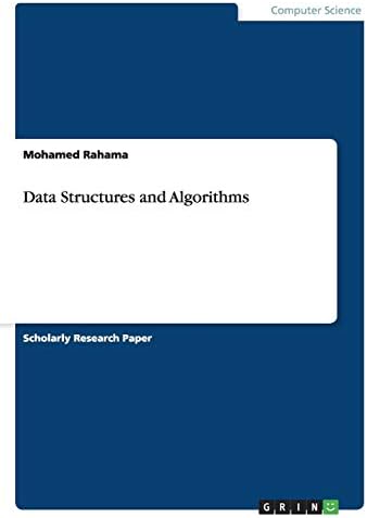 Data Structures and Algorithms : Rahama, Mohamed: Amazon.co.za: Books