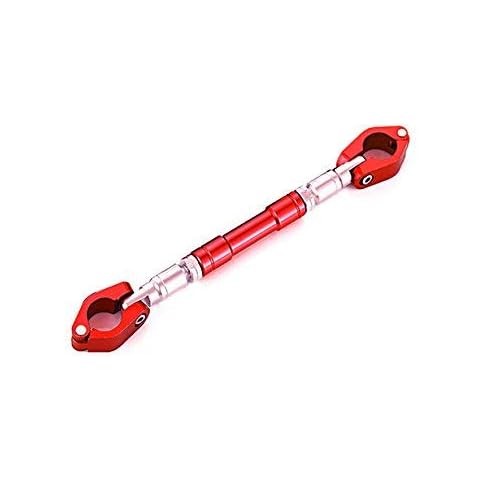 AKDSteel Motorcycle Handlebar, Motorbike Grips Handle Bar, Steering Wheel Strengthen Aluminum Alloy Brace Adjustable Cross Bar Universal 22mm For cross country Bicycles Bright red Cover