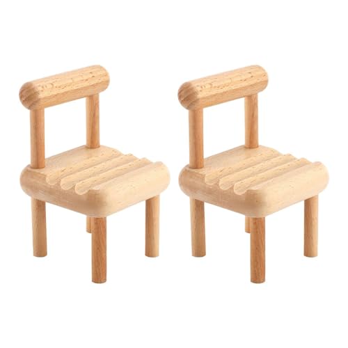 YSJCHEBS Support De Chaise en Bois 2 Pièces, Mini Support De Chaise, Support De Téléphone Portable, Support De Conception Créative, Petit Support De Chaise...
