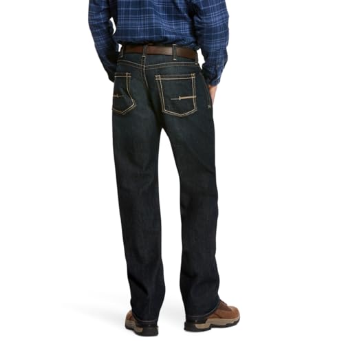 Image of Ariat Rebar M5 Straight DuraStretch Edge Straight Leg Jean 29W x 32L Cobalt
