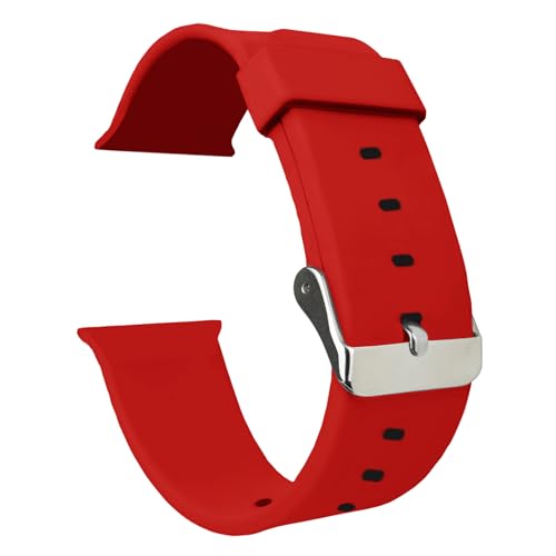 Image of ACM Watch Strap Slide 42MM 44MM 45MM 46MM 49MM Silicone Belt Compatible With Boat Wave Elevate Smartwatch Classic Casual Band Red