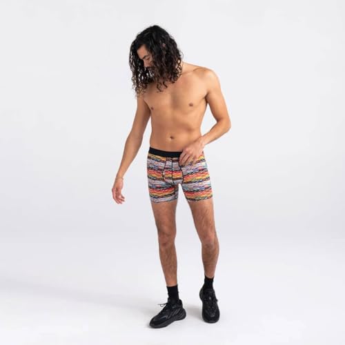 SAXX Underwear Co. Men's Underwear with Pouch Droptemp Cooling Cotton Boxer Brief Fly 2Pk2