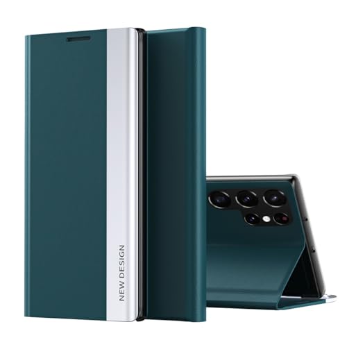 Étui cuir Samsung Galaxy S23 Plus étui premium magnétique cyanblue
