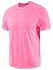 Zengjo Men's Quick Dry Gym Shirt, Moisture Wicking T-Shirt for Training(Pink,XXL) #5