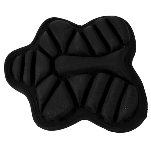 Ciieeo Cubierta de asiento de motocicleta eléctrica almohadillas para motocicletas cojín del asiento del pasajero de la motocicleta bicicleta Tejido de fibra de spandex Negro