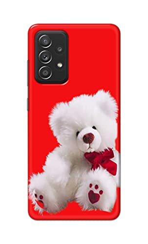 Image of PRINTFIDAA Teddy Bear Love Romantic Valentines Day Dumbo Printed Designer Hard Back Case Cover for Samsung Galaxy A52 / A52 5G (6.5 inch) -(TI) MVN1001
