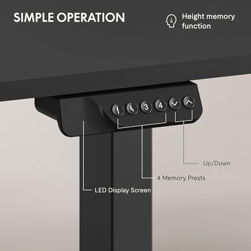 Image of FLEXISPOT 79 inchx32 inch Electric Standing Desk, Black | Dual Motor, 198 LBS Capacity, Spacious Workspace, Multi-Monitor Setup, Home Office & Creative Studio
